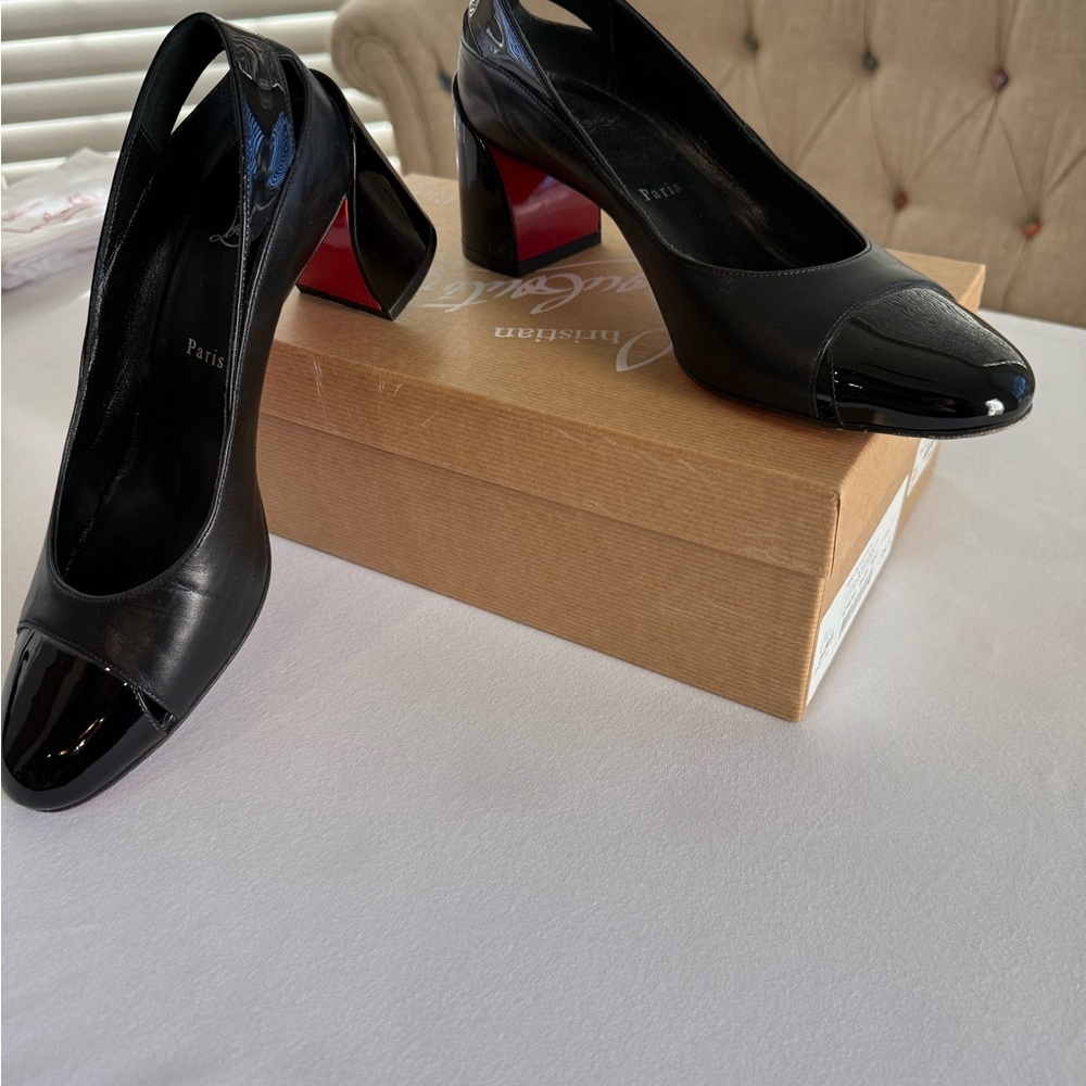 Christian Louboutin Black Patent Leather Heels